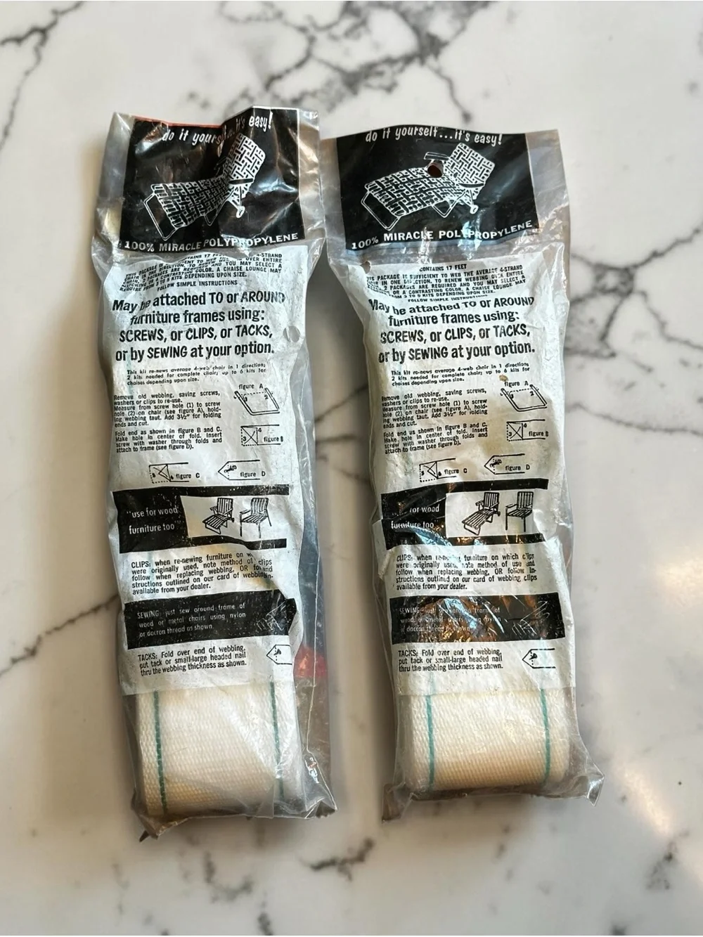 Huge Lot Re-Webbing Kits Vintage NOS Lawn Chair Strap Replacements Various Sets